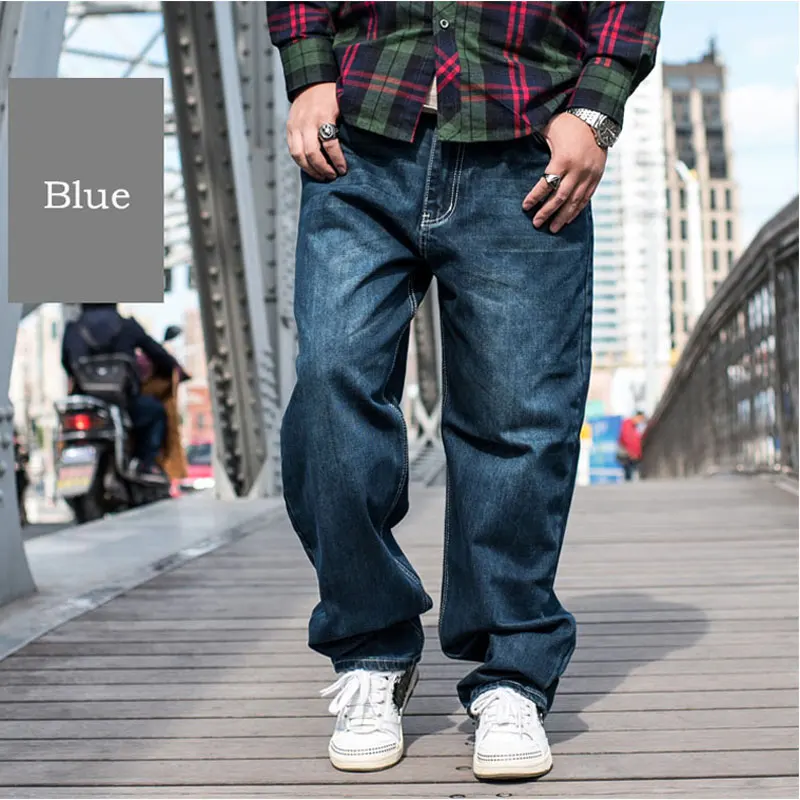 Loose Jeans Men Denim Pants Tie Dye Printing Straight Casual Streetwear Hip  Hop Skateboard Gray Wide Leg Trousers Large Size - Jeans - AliExpress