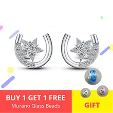 Серьги-гвоздики с подвеской в виде звезды, подлинные серьги-гвоздики из стерлингового серебра 925 пробы с кубическим цирконием для женщин, ювелирные украшения в подарок любимой