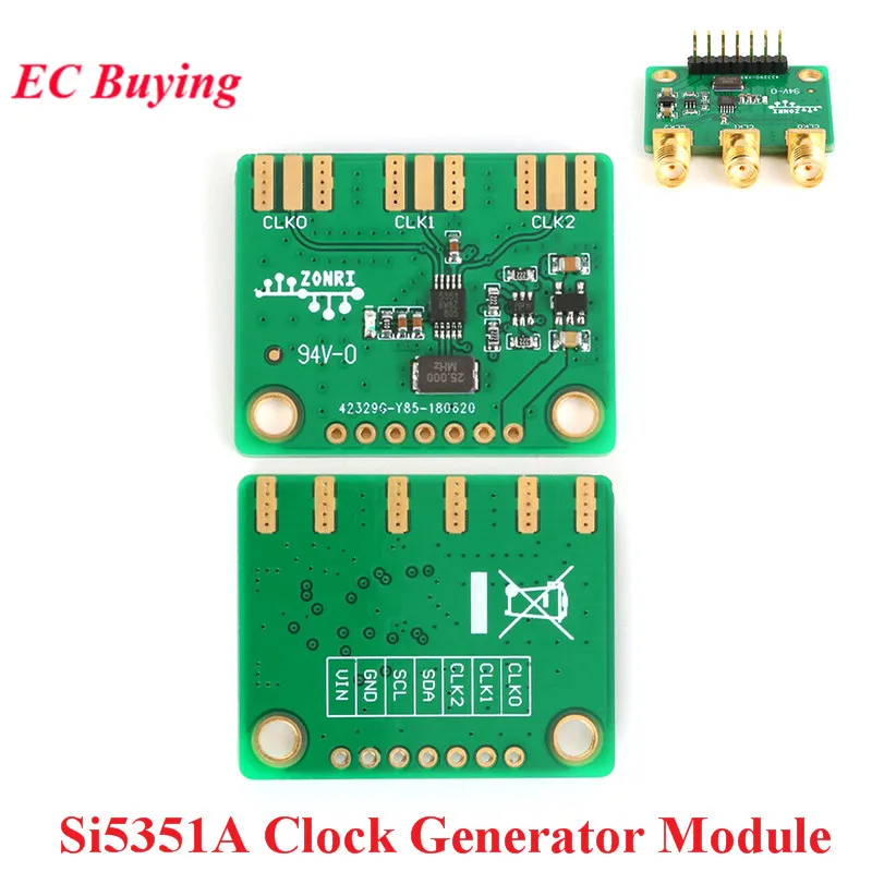 Генератор сигналов Si5351A STM32 3 канала 8 160 МГц для Arduino постоянный ток В 5