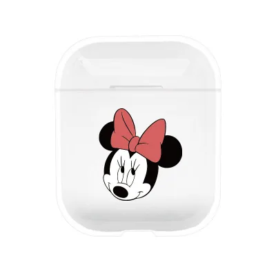 001 Прозрачные чехлы для наушников для Apple AirPods 2, зарядная коробка, милый мультяшный слон, Жесткий ПК, Кристальный чехол, сумка для Airpods, чехлы - Цвет: 001