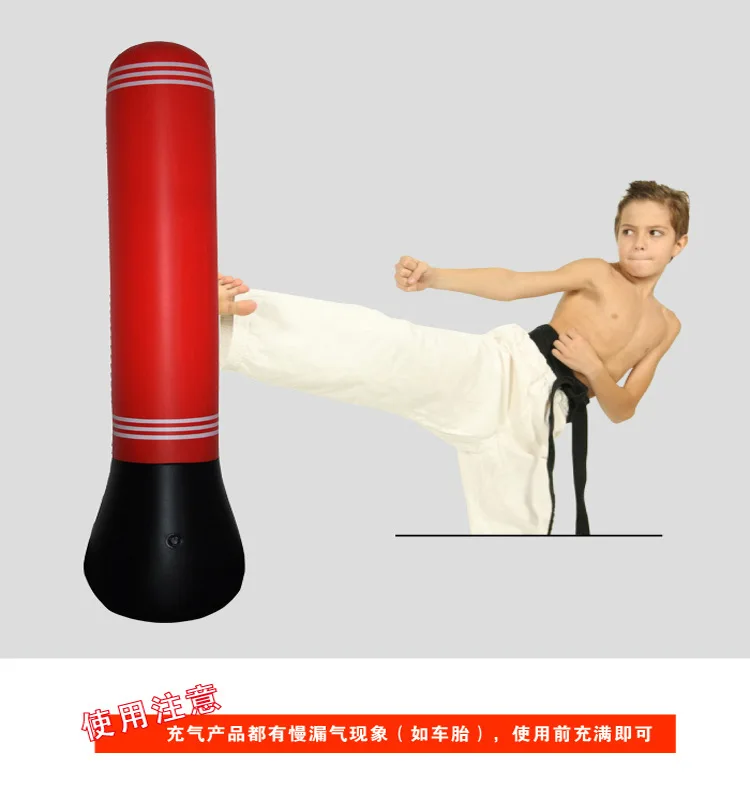 ПВХ красный надувной боксерский столб детский фитнес для взрослых вертикальный тип боксерская колонна толстый стакан надувные песочные мешки