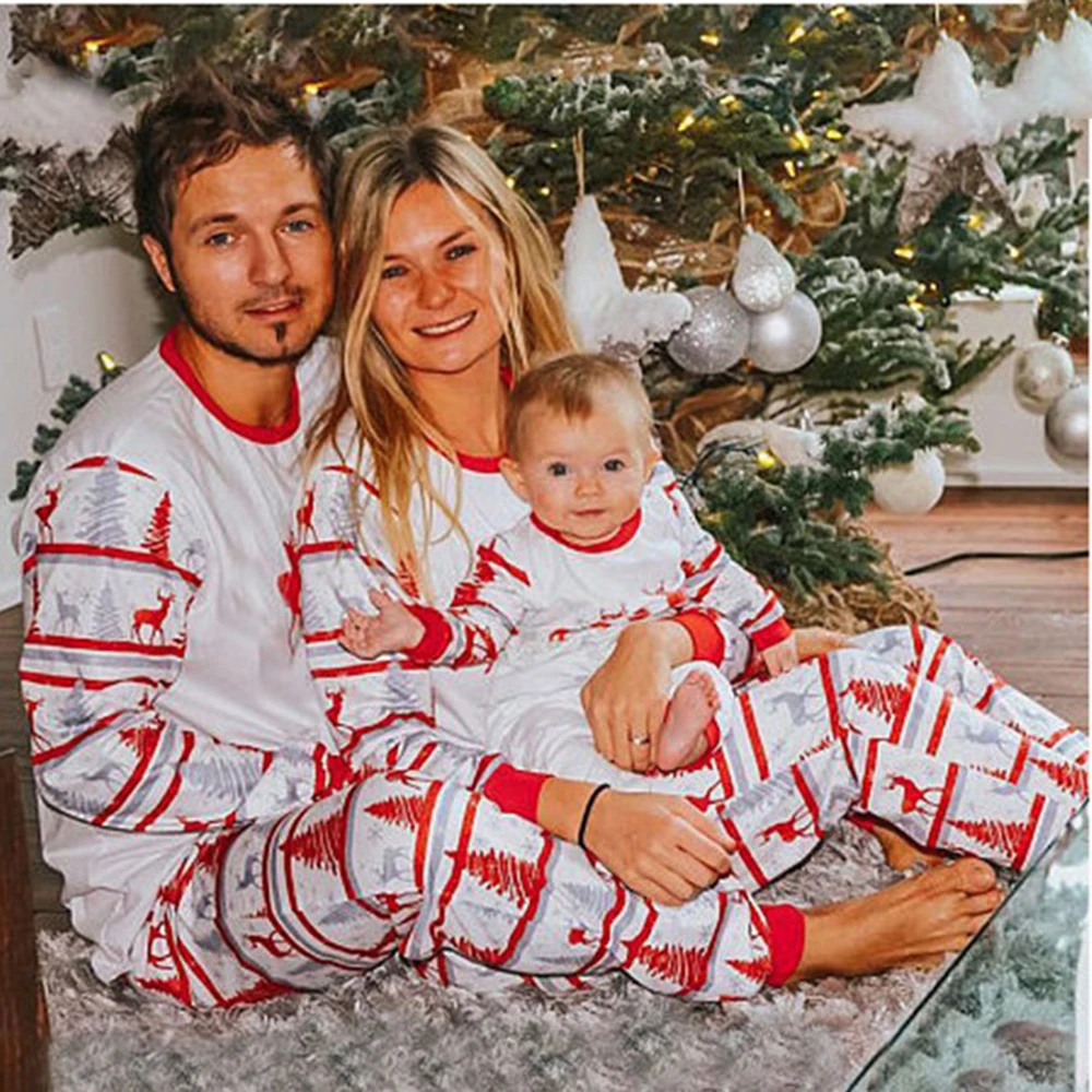 

Merry Christmas Family Matching Pyjamas Set Xmas Sleepwear Nightwear Christmas Pyjamas PJS Set 2020 Family Look New Year