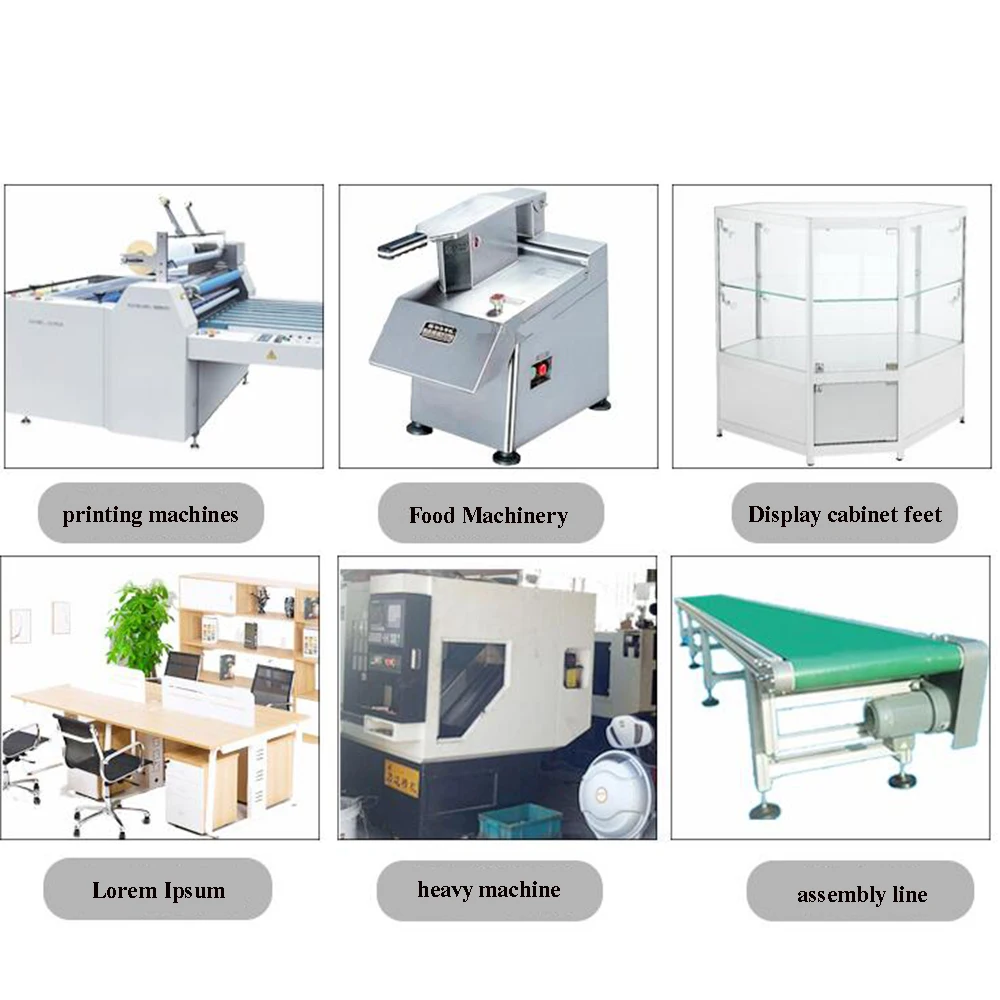 M8/M10 Adjustable Screw Furniture Support Legs Universal Hooves Fixed Anchor Cup for Machine Anti-skid Shock Absorber Protector