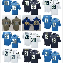 Мужские футбольные футболки с изображением Лос-Анжелеса Джоуи Боса ладаниана Томлинсона Филипа Риверса Кинана Аллена мелвина Гордона