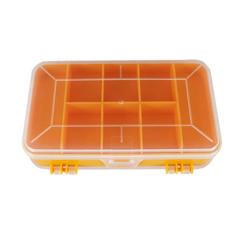 power tool bag New 13 Grids Portable Transparent Screws Storage Box Double-Side Multifunctional Storage Tool  Plastic Parts Organizer Box leather tool bag