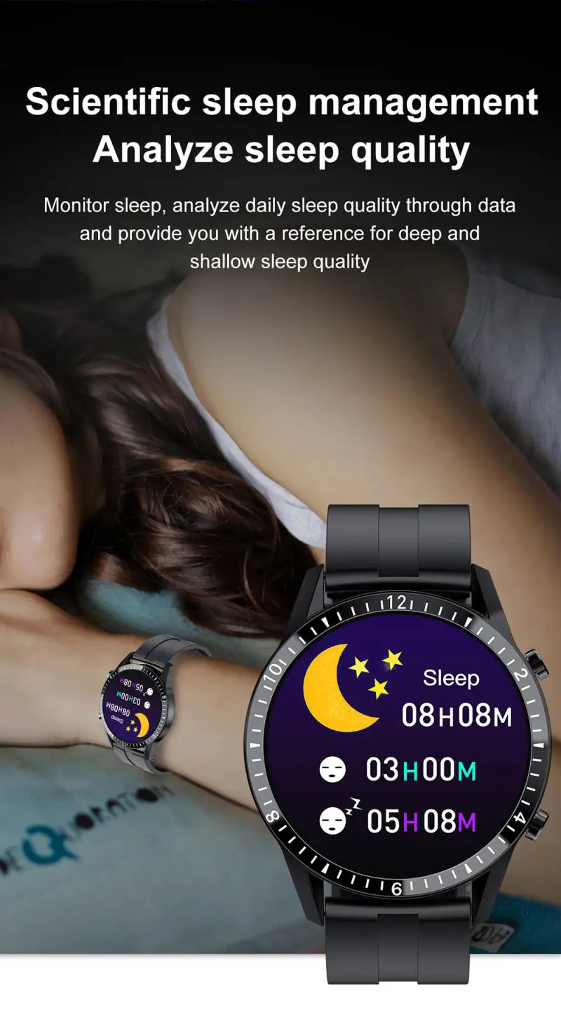 Medição de Pressão Saúde à Prova Água para Android Bluetooth Relógio Inteligente Arterial Lembrete Sedentário Sono Monitoramento Dwaterproof Iphone l9 16 Eletrônicos