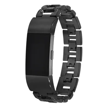 

For Fitbit Charge2 Smartwatch D-word Crystal Metal Watch Band Stainless Steel Watch Strap Multicolor Available