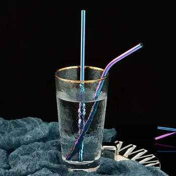 

Portable Drinking Straw Set 304 Stainless Steel Metal Straw Reusable Travel Keychain Straw With Case Bottle Opener #1