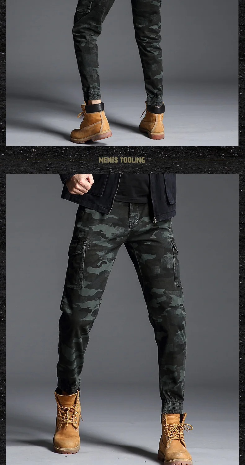 Camouflage Pants Military Cargo Pants Men Army Work Pantalones Combat SWAT Tactical Pants Camo Overalls Jogger Casual Trousers