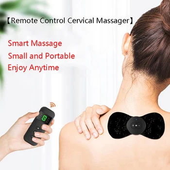 

Remote Control Electric Cervical Mini Massage Patch Vibration Muscle Relaxation Shoulder Neck Massager Physiotherapy Instrument