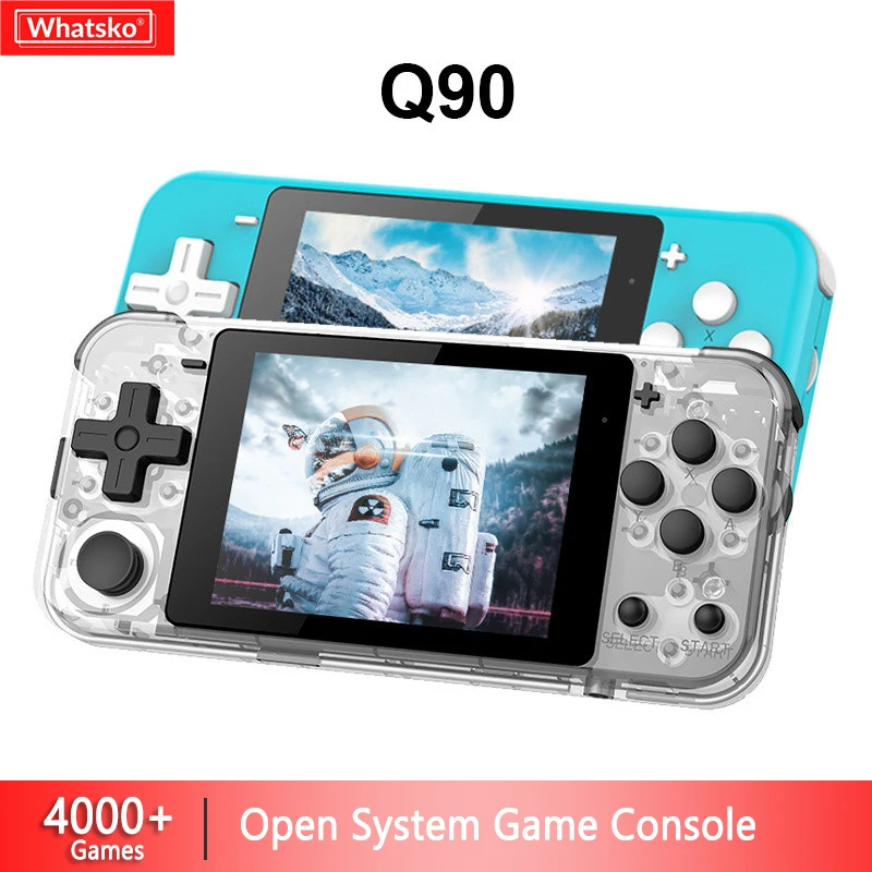 Консоль игровая Powkiddy Mini Q90 3 дюйма 16 ГБ 4000 + игр поддержка PS1|Портативные игровые