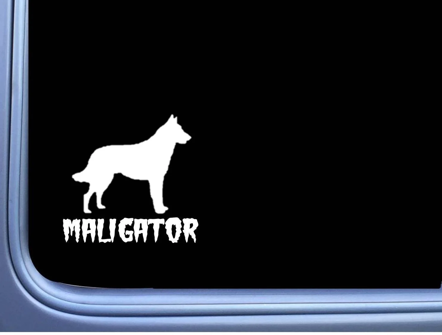 Для Maligator Бельгийская футболка M350 6 дюймов наклейка собака внимание k9