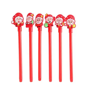 

15Pcs Christmas Santa Claus Rollerball Pens Cartoon Xmas Themed Gel Pens Gift Pens Office School Supplies (Random Pattern)