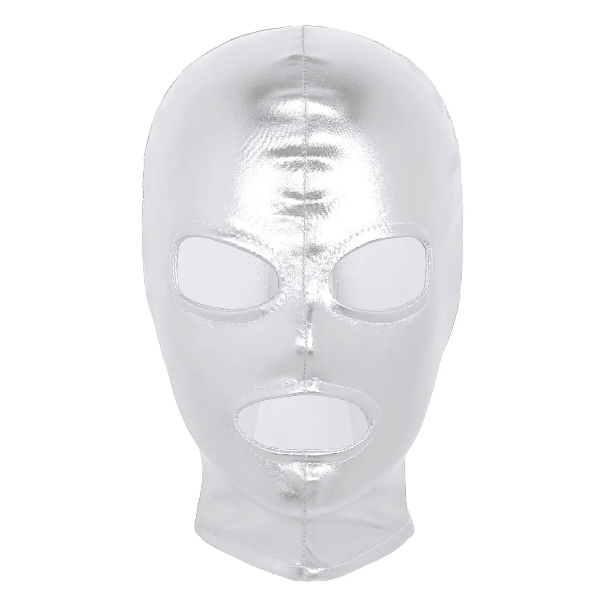 TiaoBug унисекс для женщин и мужчин блестящая латексная маска для ролевых игр полный капюшон головной убор ролевая игра Хэллоуин косплей костюм аксессуары