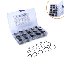 Весеннее стальное 65Mn универсальное стопорное кольцо для тористого вала с пряжкой оснастка Весна c-тип внешняя оснастка Весна 260 шт набор