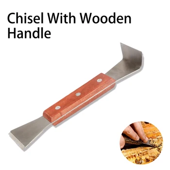 

Apiculture Equipment Chisel With Wooden Handle Hive Tools H-Type Tool Combhoney Frame Scraper Cleaning Beehive Beekeeping Tools