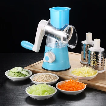 

Multi-function Vegetable Cutter Graters Slicer Kitchen Vegetable Fruit Tools Round Mandoline Slicer Potato Cheese Shredders Tool