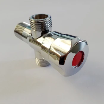 

16mm ID Brass Dual Outlet Angle Valve Shut Off Valve For Sink Basin Toilet New