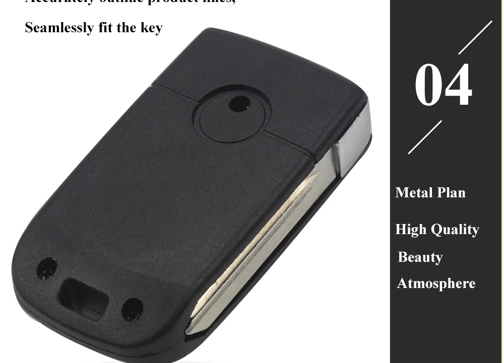 Keyforkess 10X FO38/FO21 modificato Flip Key Shell per Ford Edge spiegatore fuga spedizione Focus Lincoln Navigator Remote Fob Case - H00d48deacf9444d1bb9f822ad2447790h