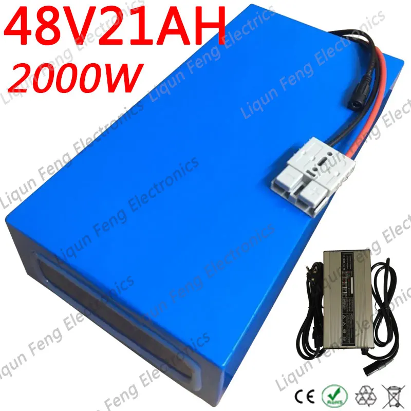 48V 1500W 2000W аккумулятор 48V 20AH Аккумулятор для электрического велосипеда 48V 20AH литий-ионный аккумулятор 48v электрический скутер батарея+ 5A зарядное устройство