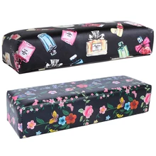 1 шт., ручная Подушка, маникюрная Подушка для ногтей, держатель из искусственной кожи, губка, цветы, духи, змея, профессиональная Подставка для рук, инструменты для ногтей, BEND279-1