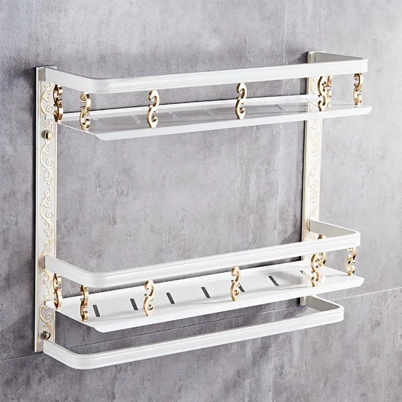 Полка для ванной комнаты старинная алюминиевая угловая полка корзина душевой