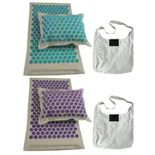 3 шт., массажер для акупрессуры в форме лотоса, подушка, расслабляющая, облегчающая стресс, коврик для йоги, шип, снимающая стресс на шее, Подушечка Для Снятия Боли