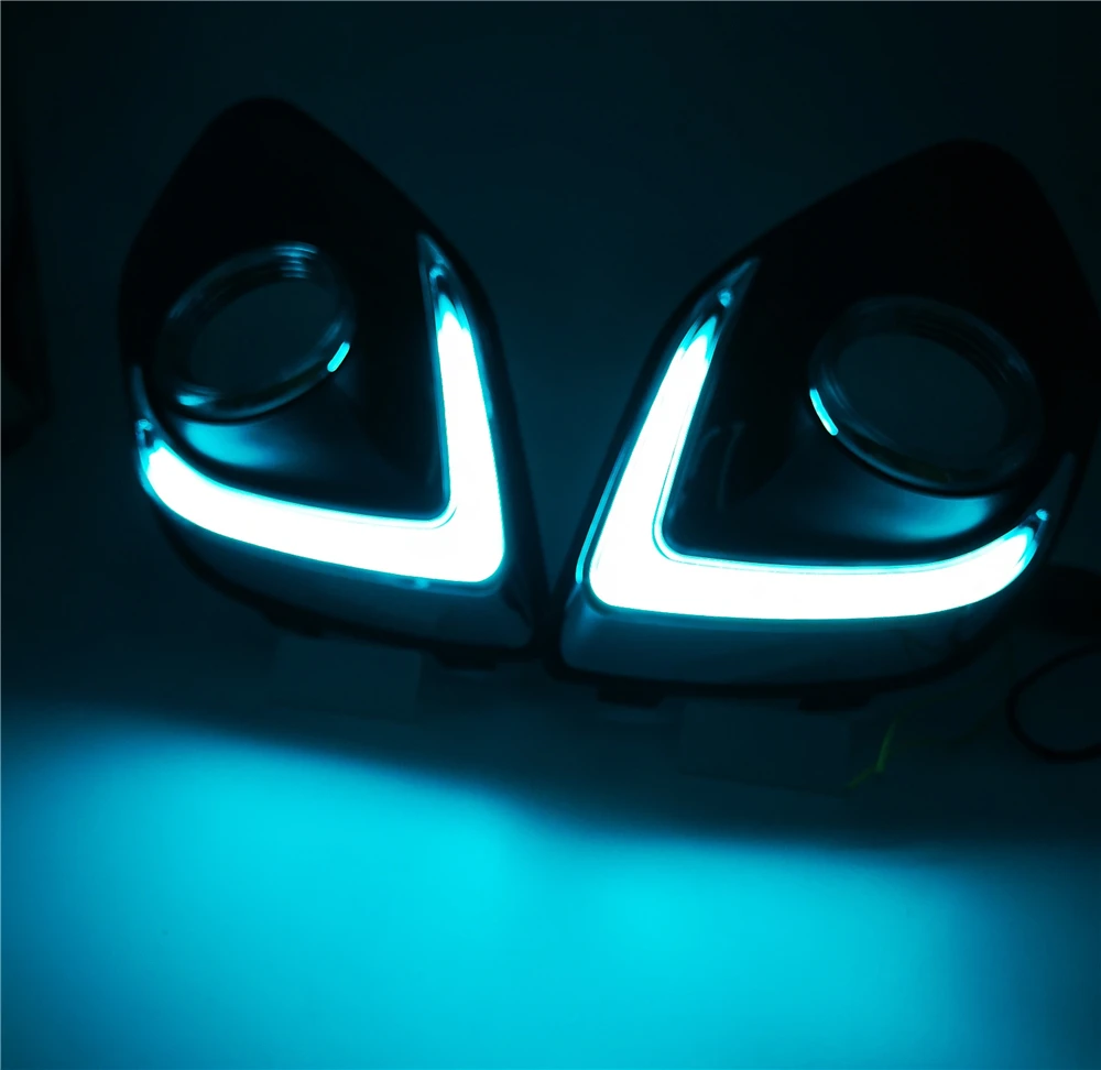 1 комплект светодиодных дневных ходовых огней DRL COB дневные водонепроницаемые