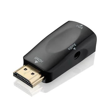 

1080P HDMI Male to VGA Female Adapter with 3.5mm Jack o Video Converter