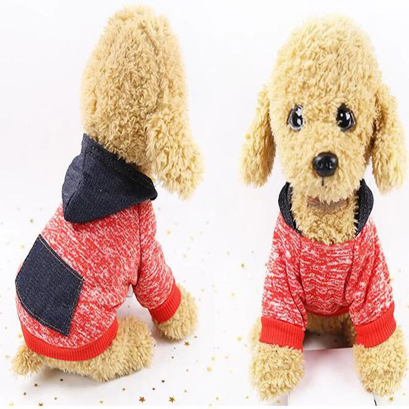 Стиль, осенне-зимняя одежда для собак, теплое хлопковое пальто для собак, двухногая куртка с капюшоном для собак, одежда для маленьких и средних щенков чихуахуа