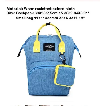 Новая модная сумка из узорчатой ткани в полоску большой Ёмкость мама рюкзак Для женщин Дорожная сумка для покупок для кормления для хранения детских подгузников, сумка-Органайзер - Цвет: A5