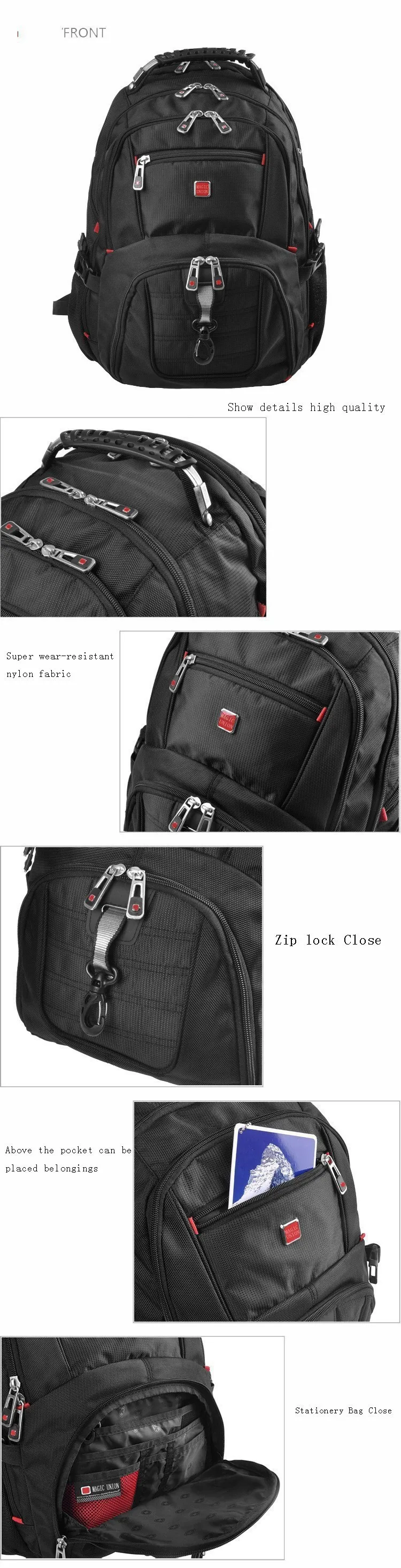 BAIJIAWEI мужской рюкзак для ноутбука Mochila Masculina 15 дюймов рюкзаки для багажа и мужские дорожные сумки Водонепроницаемая вместительная сумка