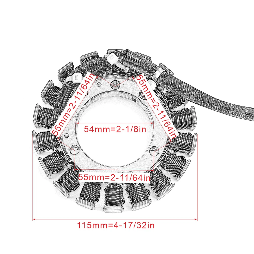 Магнето обмотка статора генератора для Yamaha YFM350A YFM350FWA YFM400F YFM450FWA YFM660FA гризли 350 400 660 2 4 WD(Полный Охотник IRS