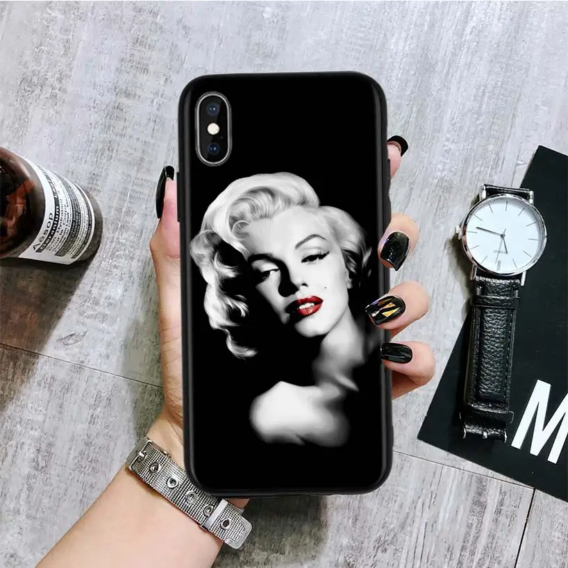 Мэрилин Монро Соблазнительная девушка черный чехол для телефона huawei mate 30 20 10 P30 P20 P10 Pro Lite P Smart Z роскошный Coque Shel - Цвет: BA181-10