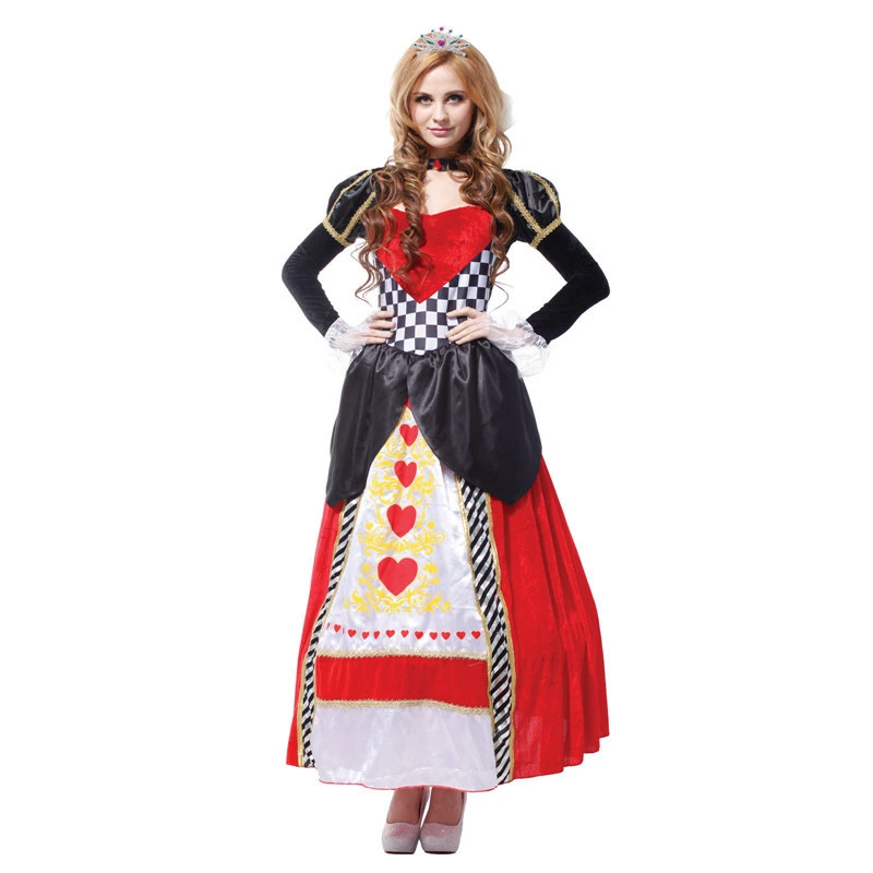 Alice Wonderland Red Queen Of Hearts Kostuums Vrouwen Kostuum Sexy Royal Cosplay Vrouwen Fancy Dress|Film & TV Kostuums| - AliExpress