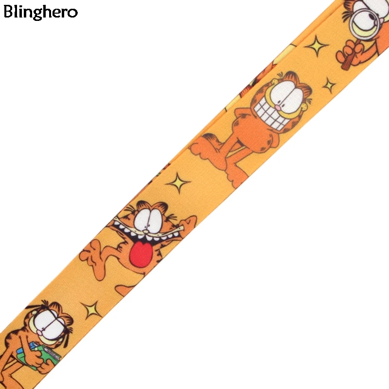 Blinghero мультяшный экзотический Кот шнурок для ключей, держатель для телефона, Забавный шейный ремешок с брелоком для ключей, ID карта, сделай сам, шнурок для животных BH0149