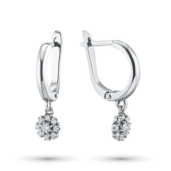 

Earrings in white gold with diamonds e0901sg10148600