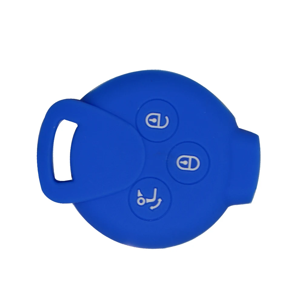 Keyforkess3 pulsanti per Benz Mercedes Smart Fortwo 451 MB City Roadster Silicone Remote Car Key Shell custodia protettiva copertura in gomma - H00d5d1cdddf54ec5b498a258229f9145H