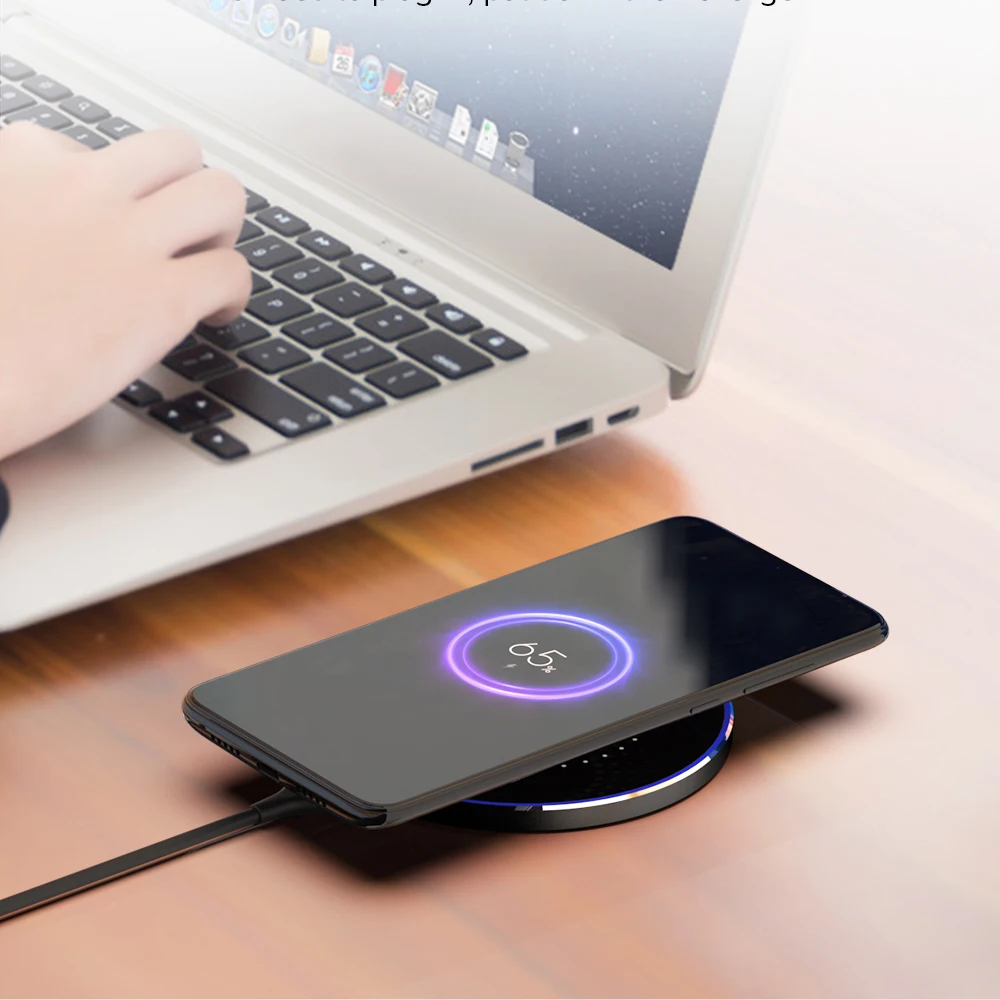 Беспроводное зарядное устройство 15 Вт Qi для iPhone 11 11Pro быстрая зарядка XR XS 8