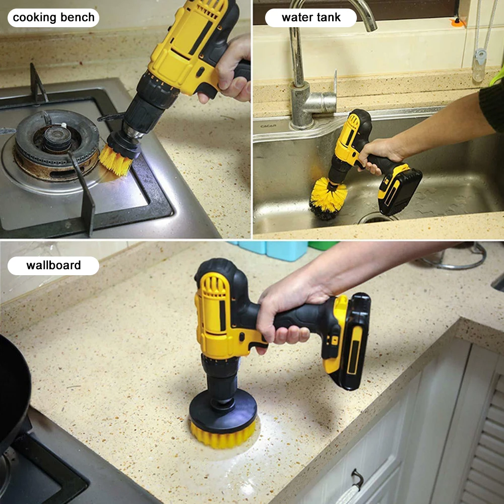 Best Brush Drill Attachment Cleaning Scrub Set