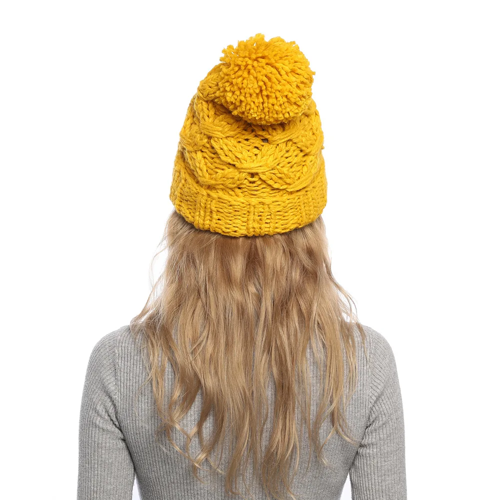 Skullies Beanies зимняя женская шапка теплая вязаная теплая шапка теплая шерстяная шапка для отдыха модные утолщенные зимние шапки