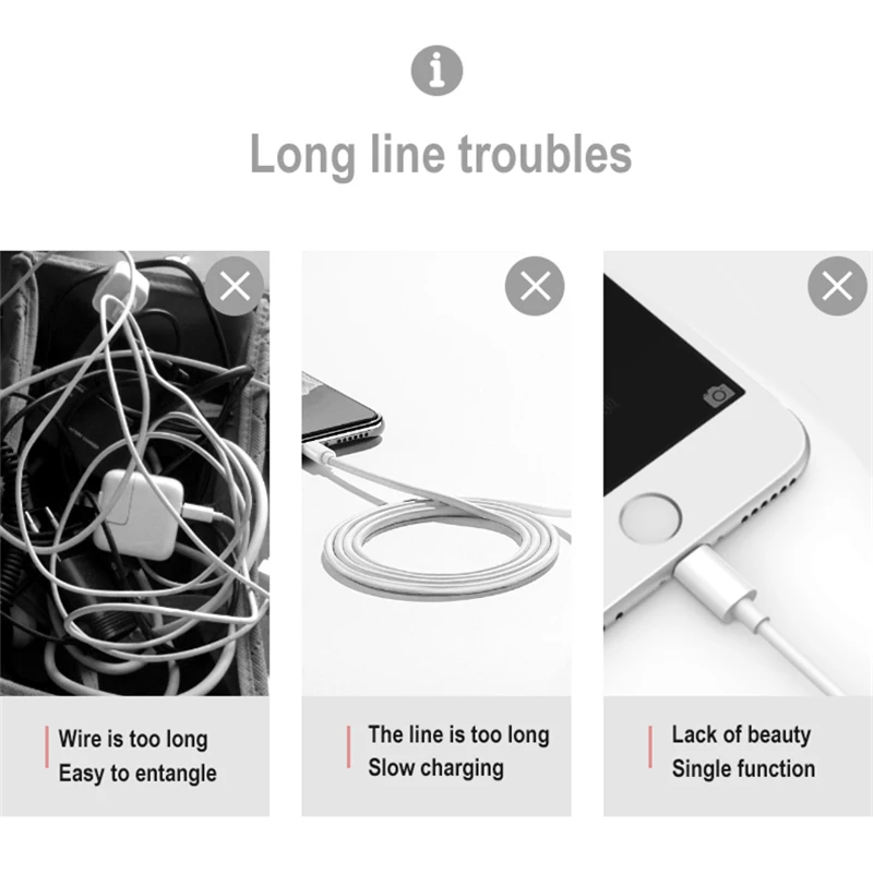 Многофункциональный USB кабель для iPhone/type C/Micro usb зарядный кабель брелок аксессуар Портативная зарядка кабель для синхронизации данных зарядное устройство