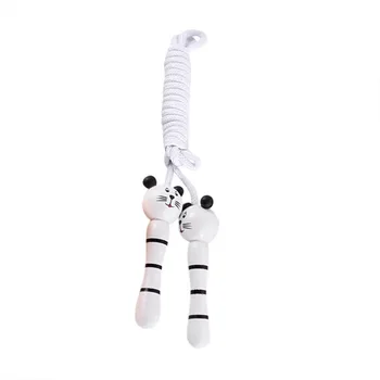 

1PC Creative Skipping Rope Wood Jump Rope Wooden Handle Sports Rope Fitness Jump Rope Skipping Sport Training gym home Exercise