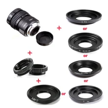Fujian 25mm f/1.4 APS-C CCTV Lens+adapter ring+2 Macro Ring for NEX FX M4/3 NIKON1 EOSM Mirroless Camera