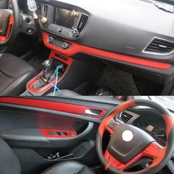 

Car-Styling 3D 5D Carbon Fiber Car Interior Center Console Color Change Molding Sticker Decals For Roewe 360 2015-2018