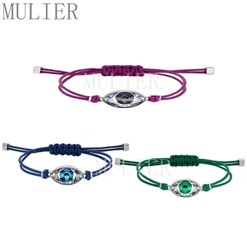 

SWA 2019 Fashion New Wild wear blue green and purple woven rope bracelet Female bracelet Best holiday gift