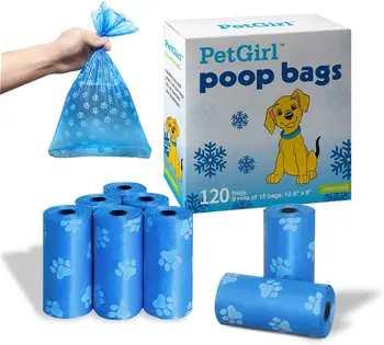 

Doggie Bags Poop Waste Bag Unscented Leak-Proof Dog Garbage Sacks Refill Outdoor or Indoor Accessories Pet