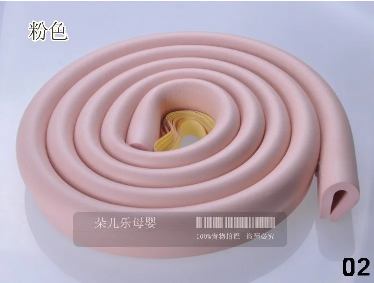 002 Pink ''U' Стиль 2 м New Baby бампер Детские Детская безопасность углу протектор Стекло край стола Уголки Подушки полосы YYT196 - Цвет: 002 Pink