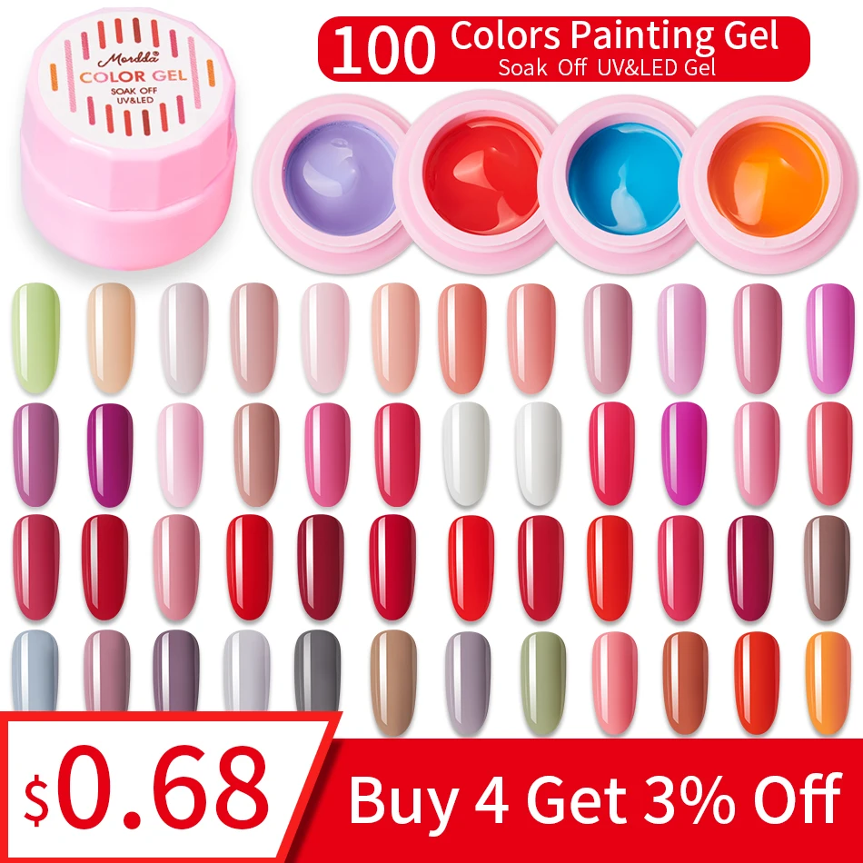 

MORDDA 5 ml Painting Gel Manicure UV LED Soak Off Nail Gel Polish Long Lasting Gel Varnish For Nail Art Tools Hybrid Gel Lacquer