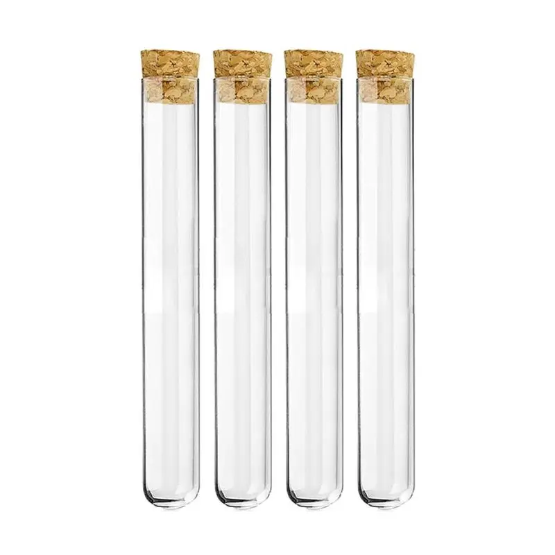 

Plastic Test Tube with Cork Stopper Bead Storage Vial Containers